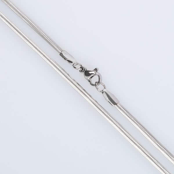 Çelik İtalyan Zincir 3mm Beyaz 60cm