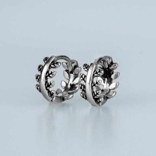 Steel Earring Gothic - Double Branch