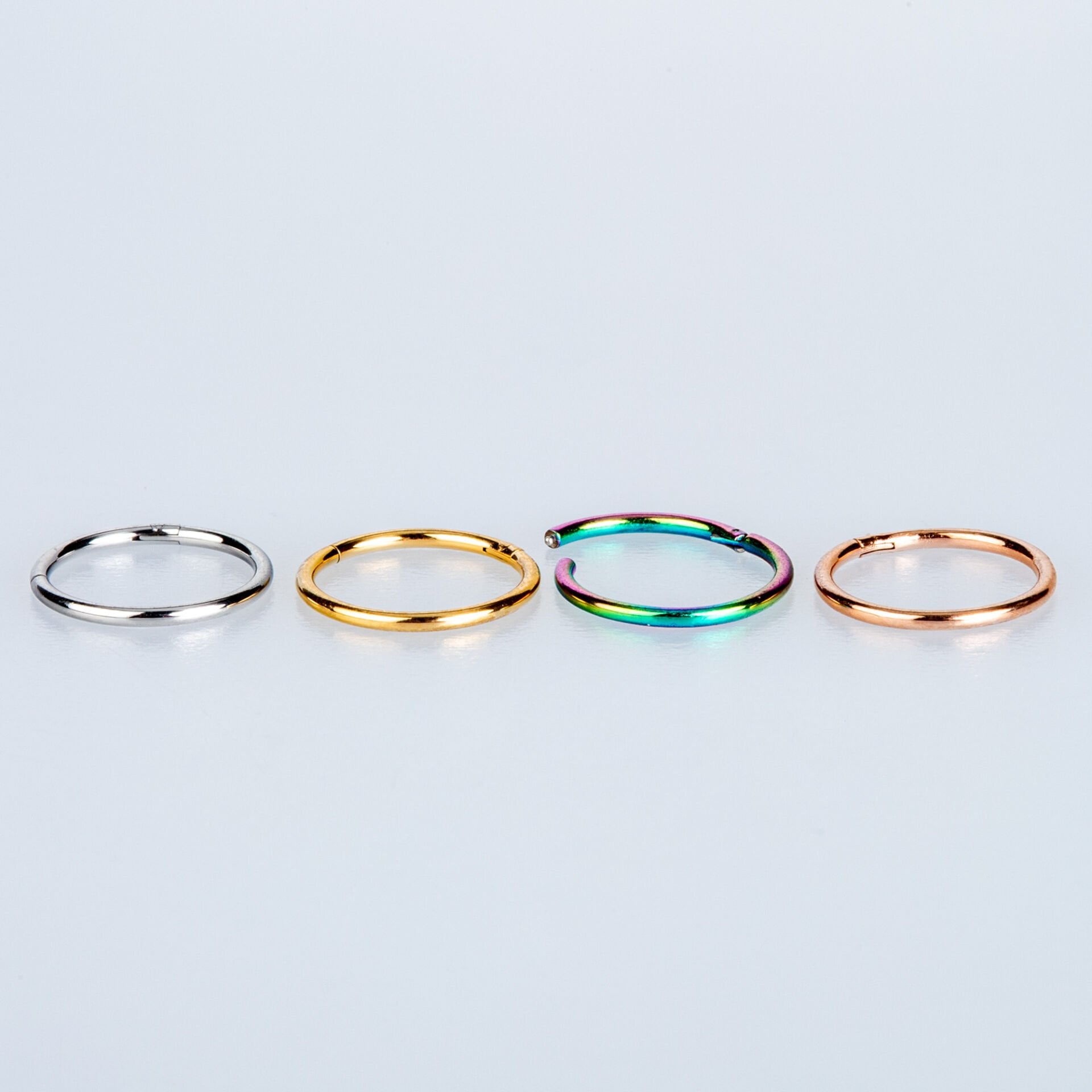 Halka Piercing 1.0mm Beyaz 10mm