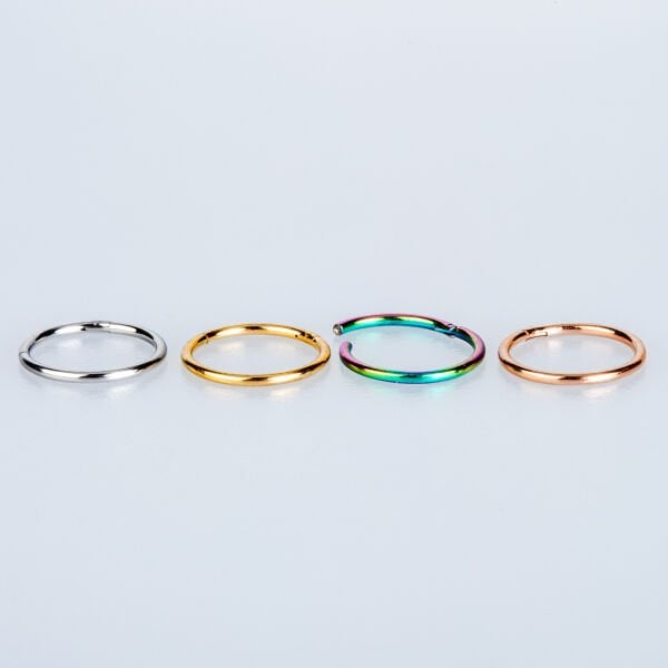 Halka Piercing 1.0mm Beyaz 10mm