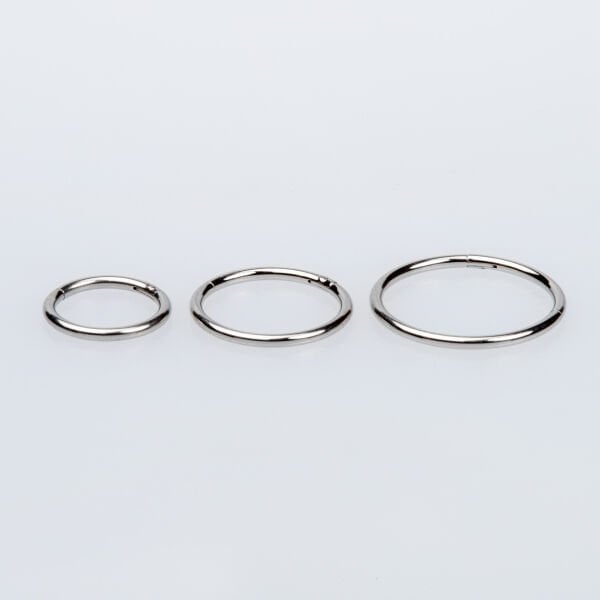 Halka Piercing 1.0mm Beyaz 10mm
