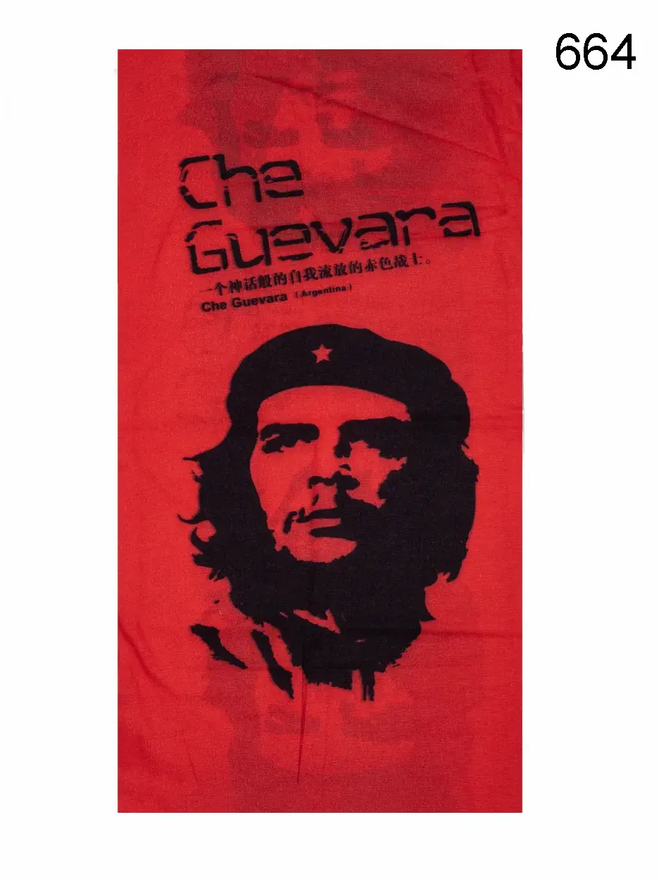 Toptan Che Guevara Portre Baskılı Mikrofiber Dikişsiz Boyunluk