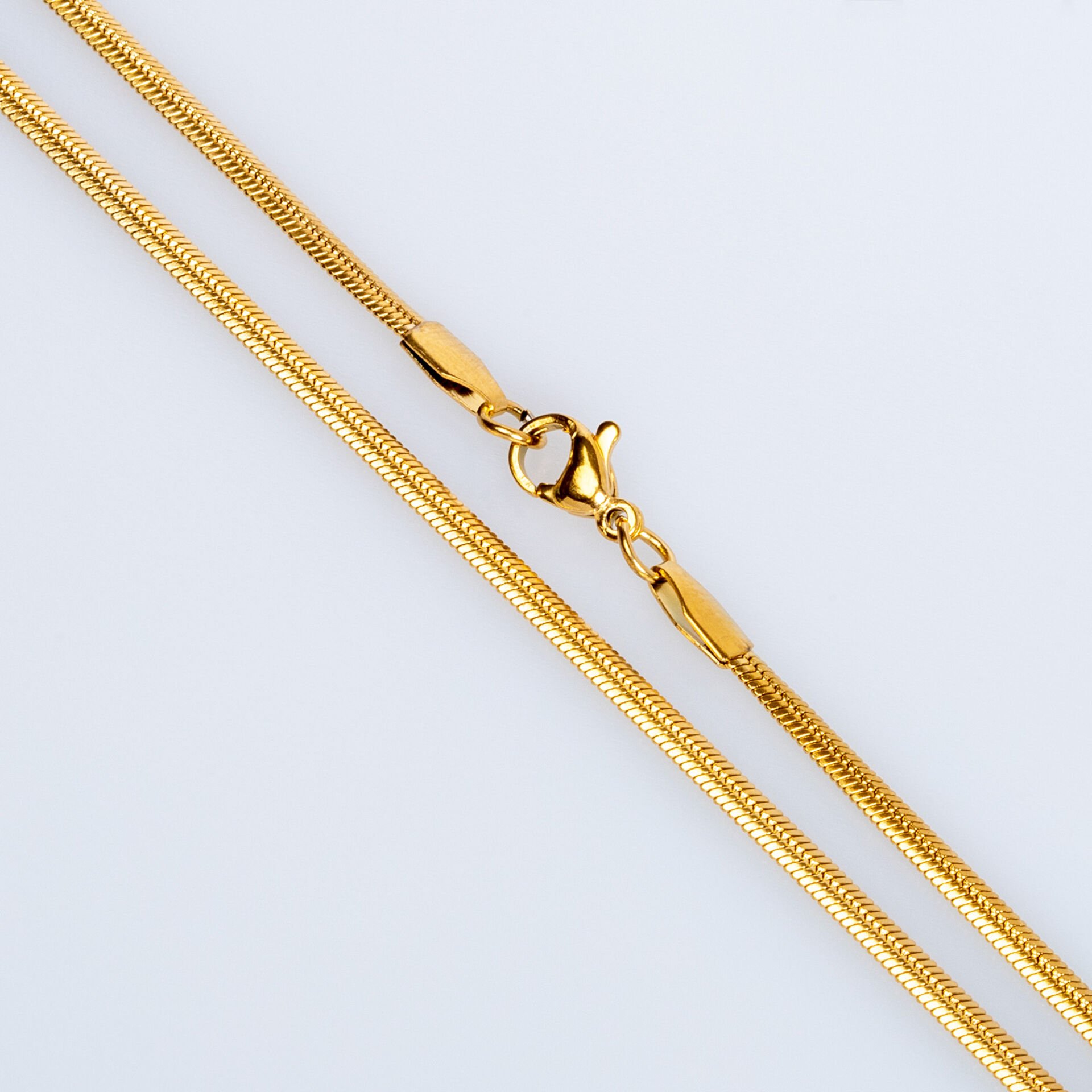 Çelik İtalyan Zincir 3mm sarı 60cm