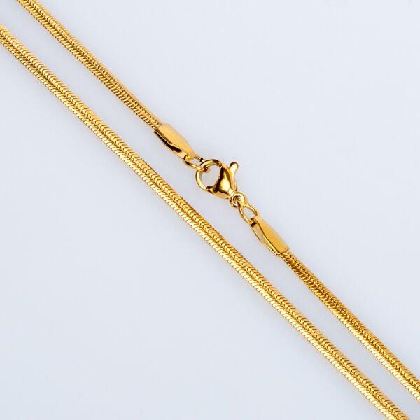 سلسلة ستيل ايطالي 3 ملم اصفر 60 سم