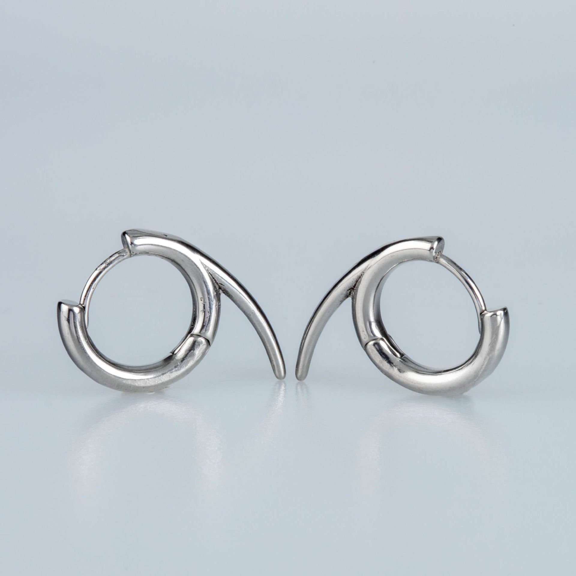 Çelik Küpe Gotik - Çift