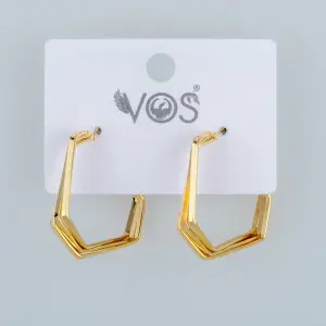 Vos Jewelry 14K Pimli Halka Küpe