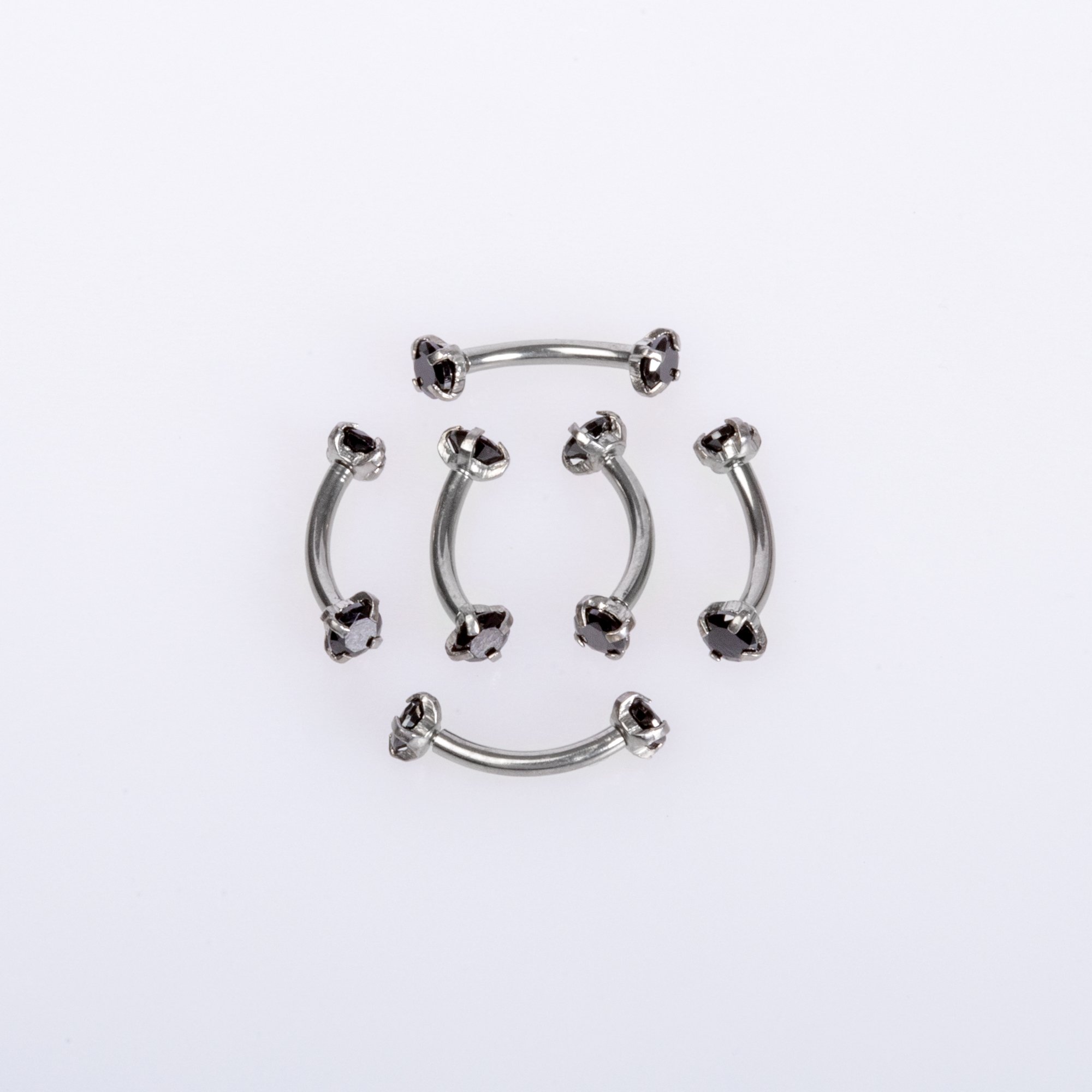 Piercing Eyebrow 3mm Stone