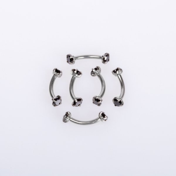 Piercing Eyebrow 3mm Stone