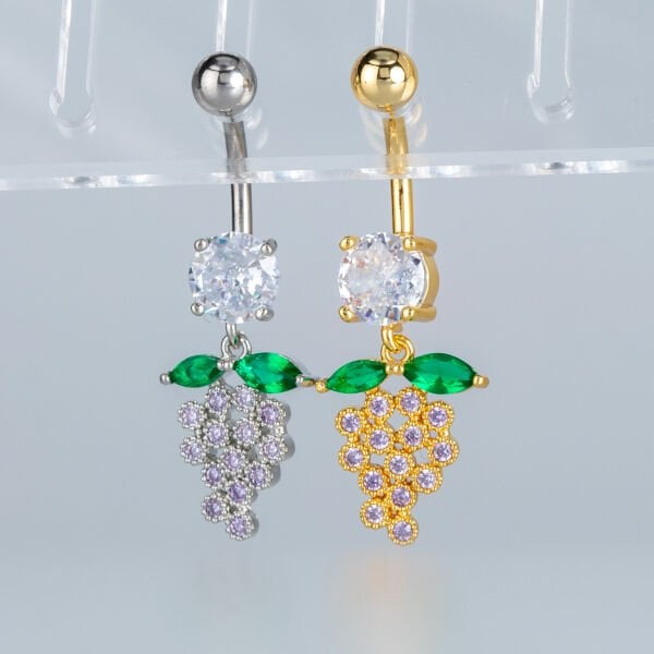 Piercing Göbek Fashion Üzüm