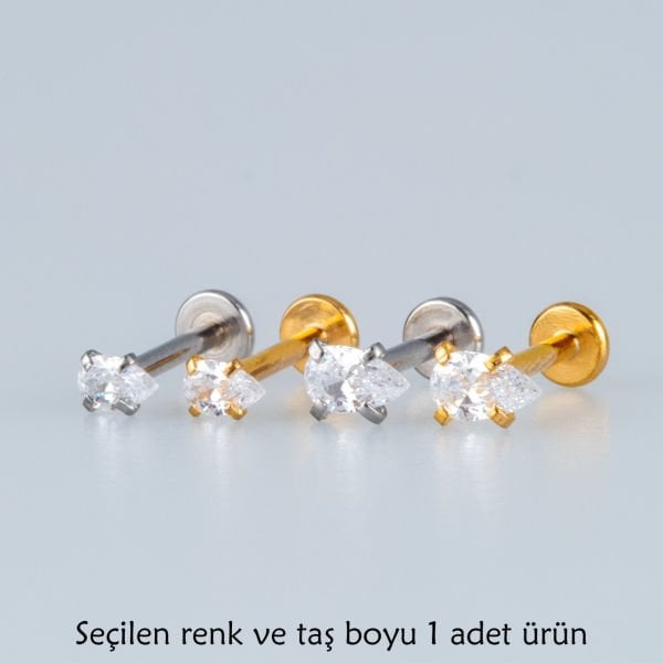 Piercing Labret Drop Stone