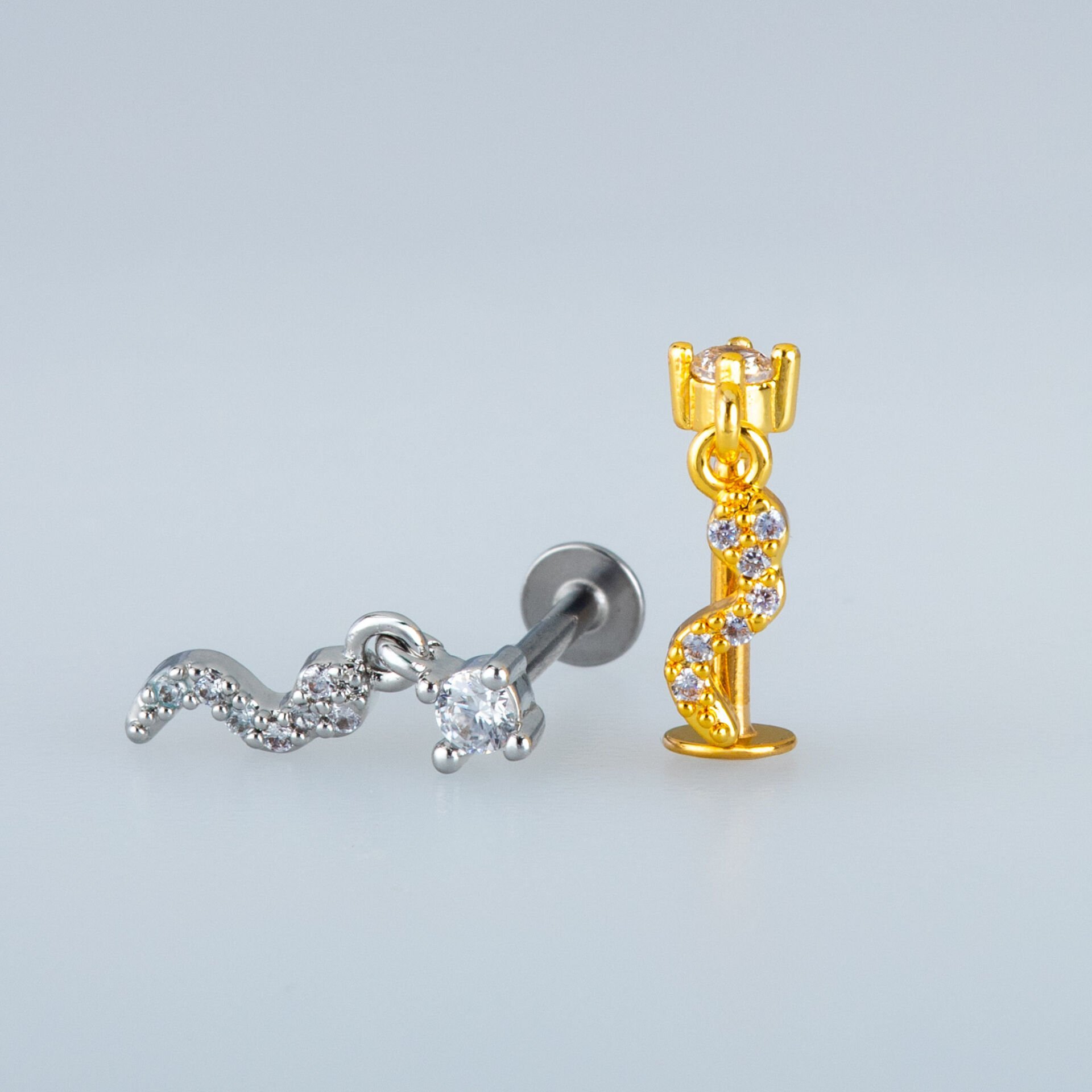 Piercing Tragus Helix Yılan