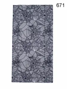 Toptan Örümcek Ağı Baskılı Mikrofiber Dikişsiz Boyunluk