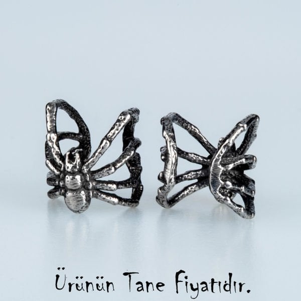 Steel Gothic Spider Earring Cartilage Rook-Tek