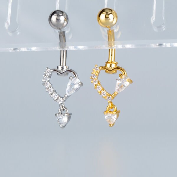 Piercing Göbek Fashion Kalp