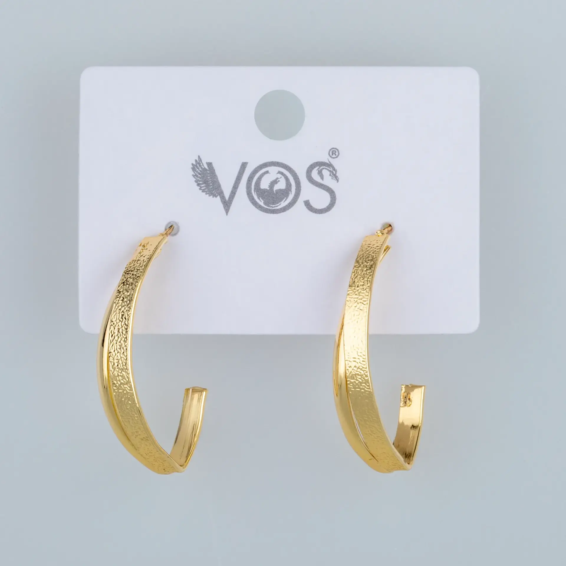 Vos Jewelry 14K Pimli Halka Küpe