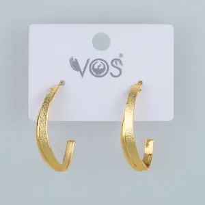 Vos Jewelry 14K Pimli Halka Küpe