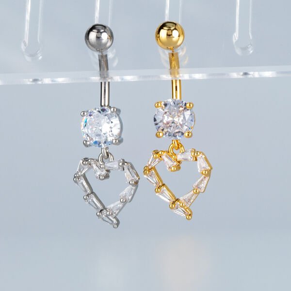 Piercing Göbek Fashion Kalp