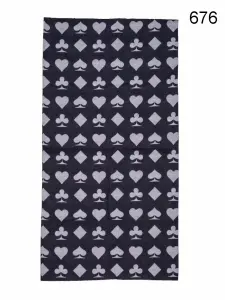 Toptan İskambil Desenli Mikrofiber Dikişsiz Boyunluk