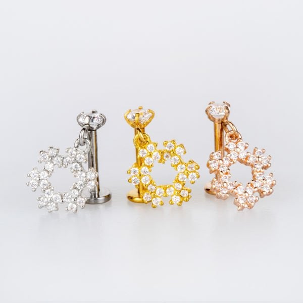Piercing Tragus Snowflake