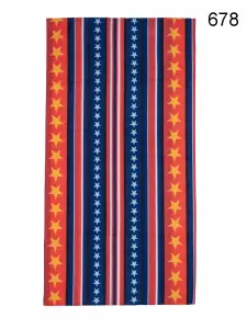 Toptan Yıldız ve Çizgi Baskılı Mikrofiber Dikişsiz Boyunluk
