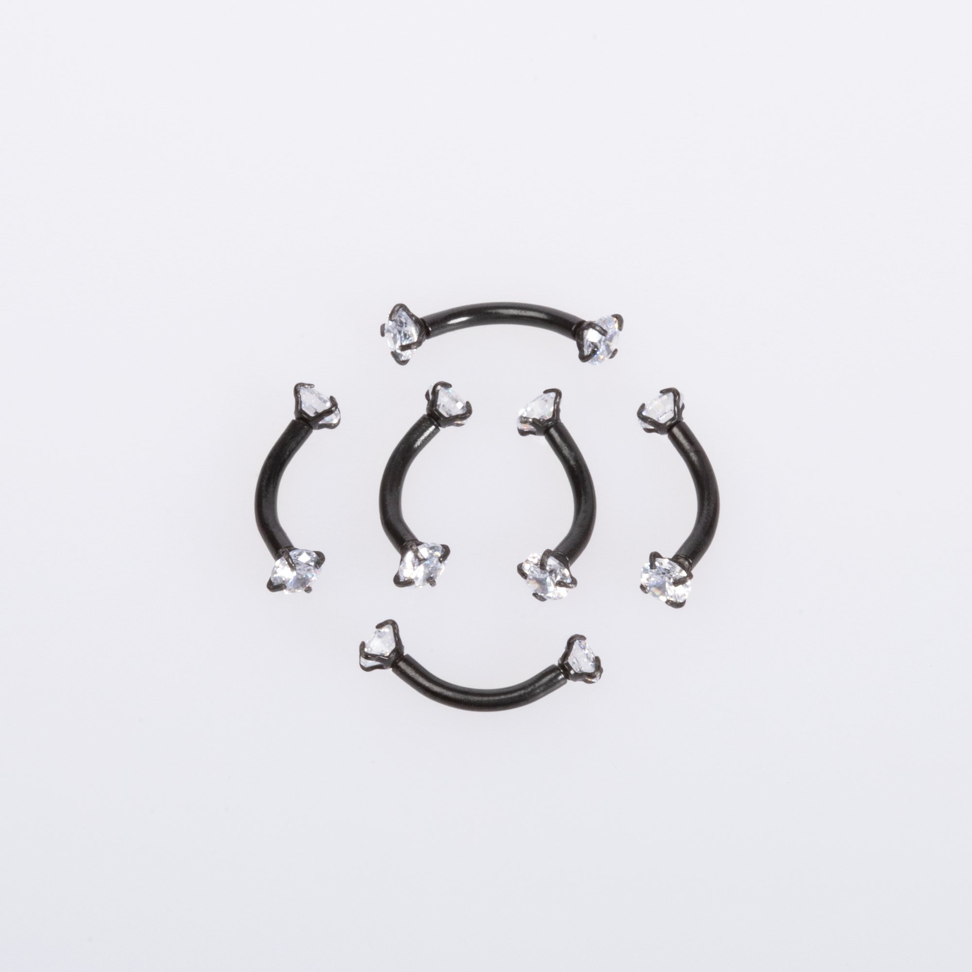 Piercing Eyebrow 3mm Stone