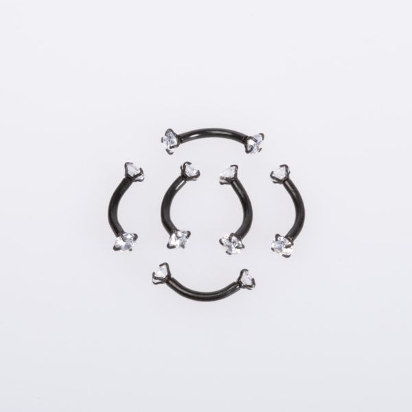 Piercing Eyebrow 3mm Stone