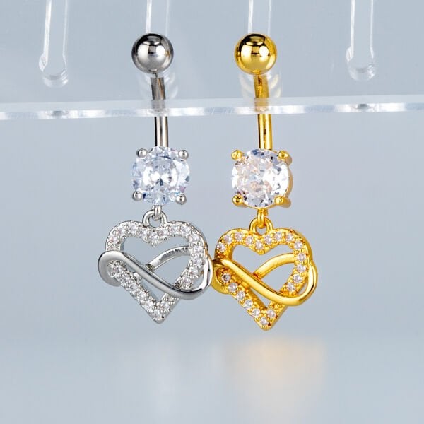 Piercing Göbek Fashion Kalp