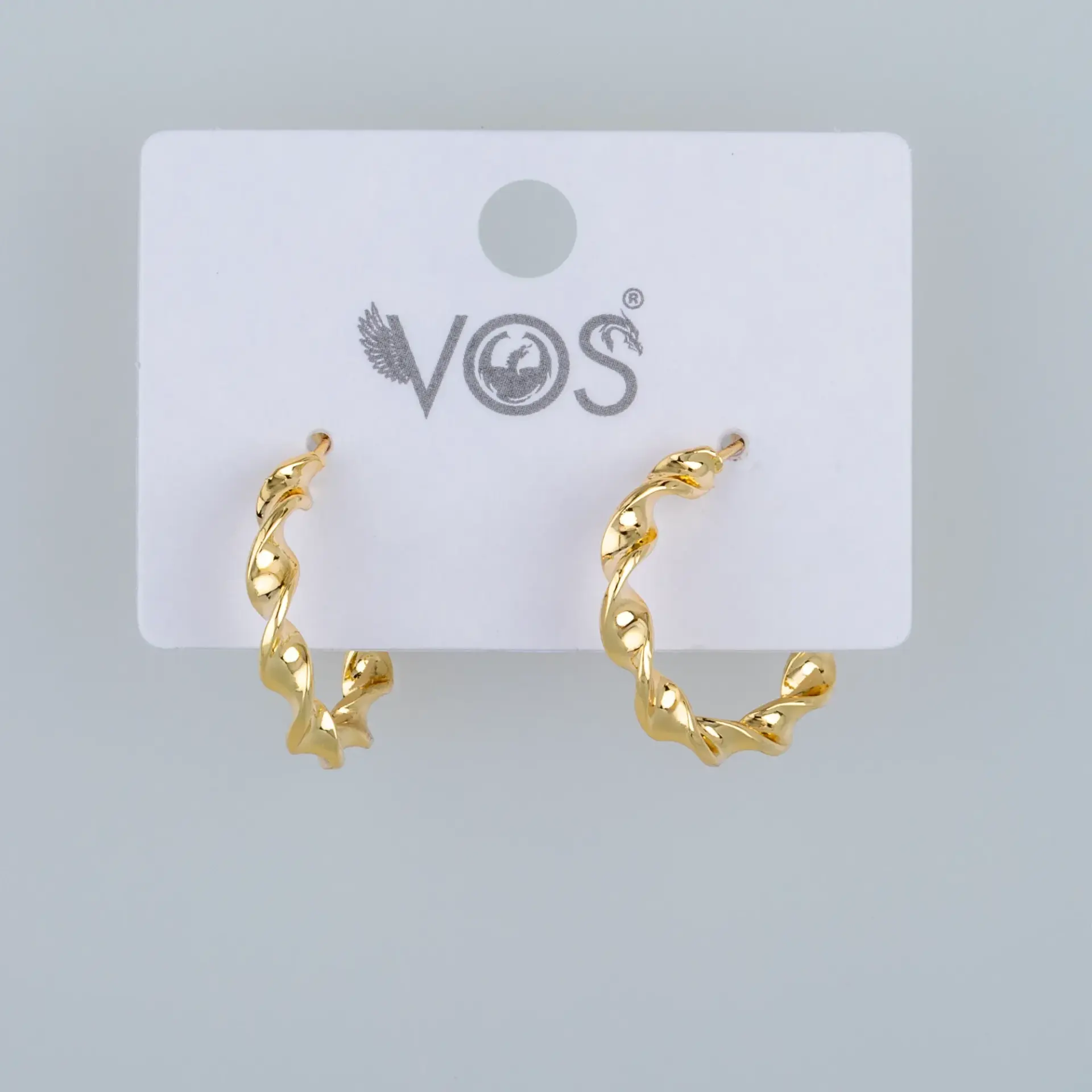 Vos Jewelry 14K Pimli Halka Küpe