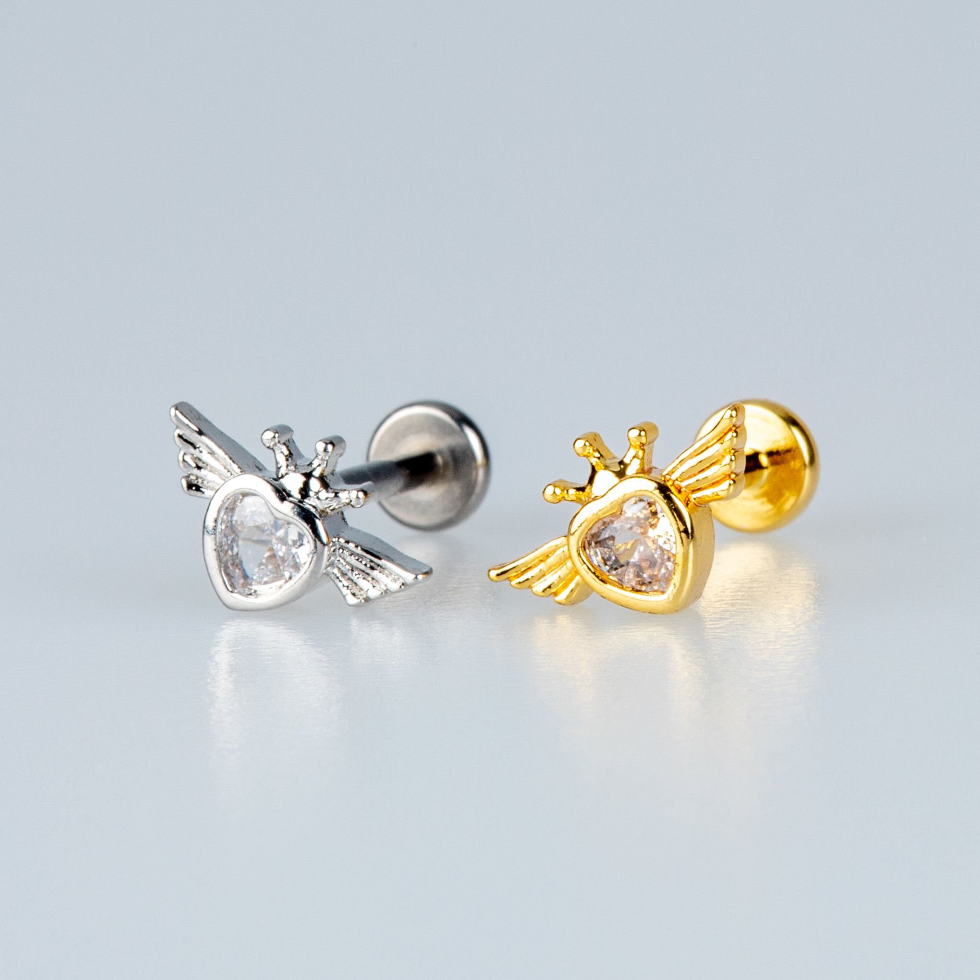 Piercing Tragus Kalp Taş