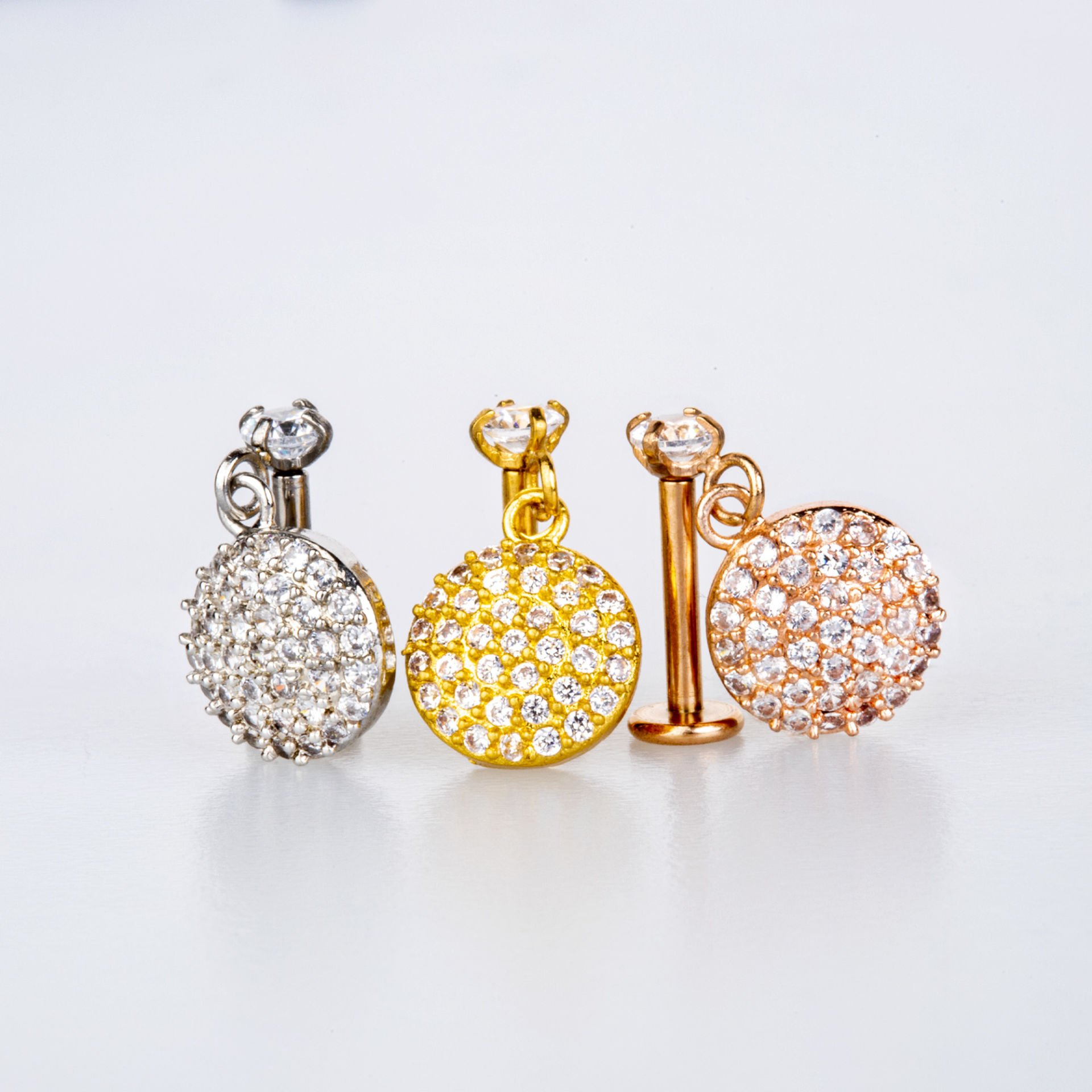 Toptan 316L Çelik Barlı Piercing Tragus