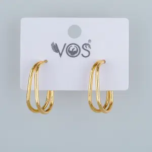 Vos Jewelry 14K Pimli Halka Küpe