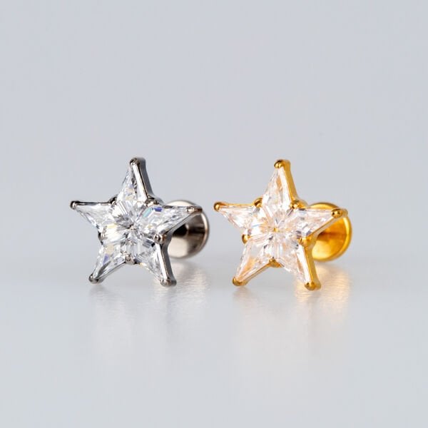 Piercing Titanyum Tragus Yıldız