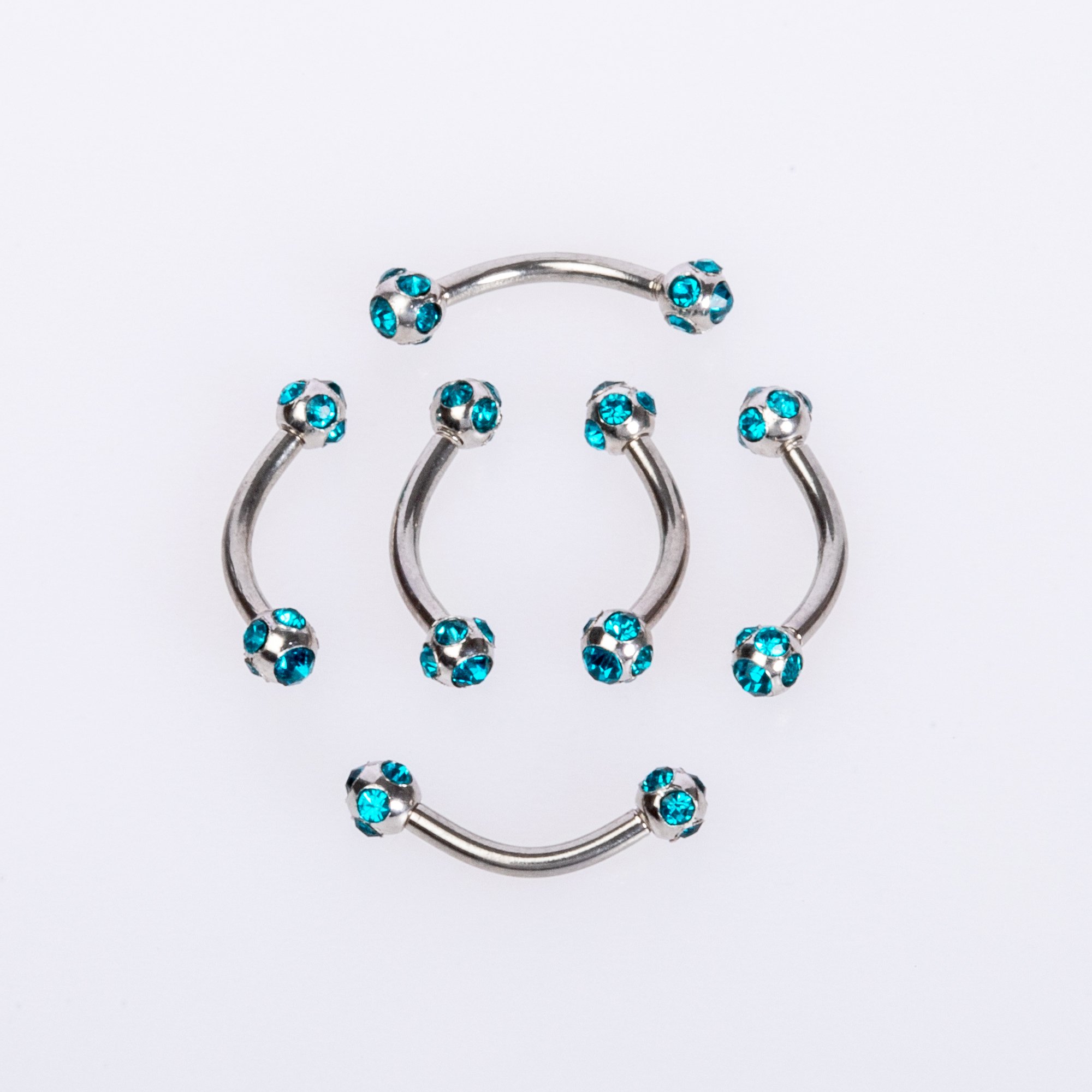 Piercing Kaş 2.5mm Taşlı