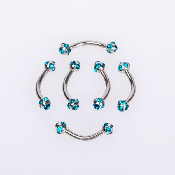 Piercing Kaş 2.5mm Taşlı
