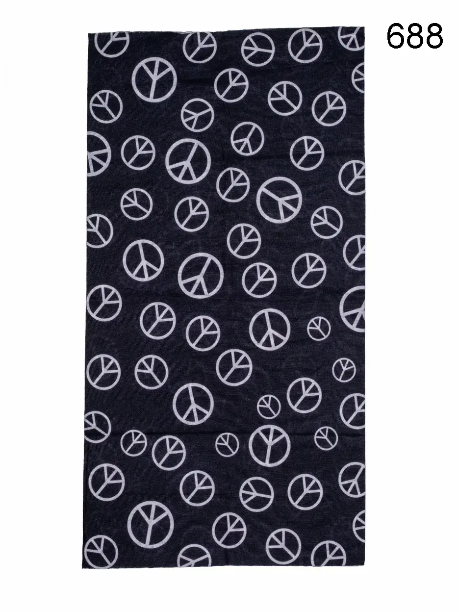 Toptan Barış Sembolü Baskılı Mikrofiber Dikişsiz Boyunluk