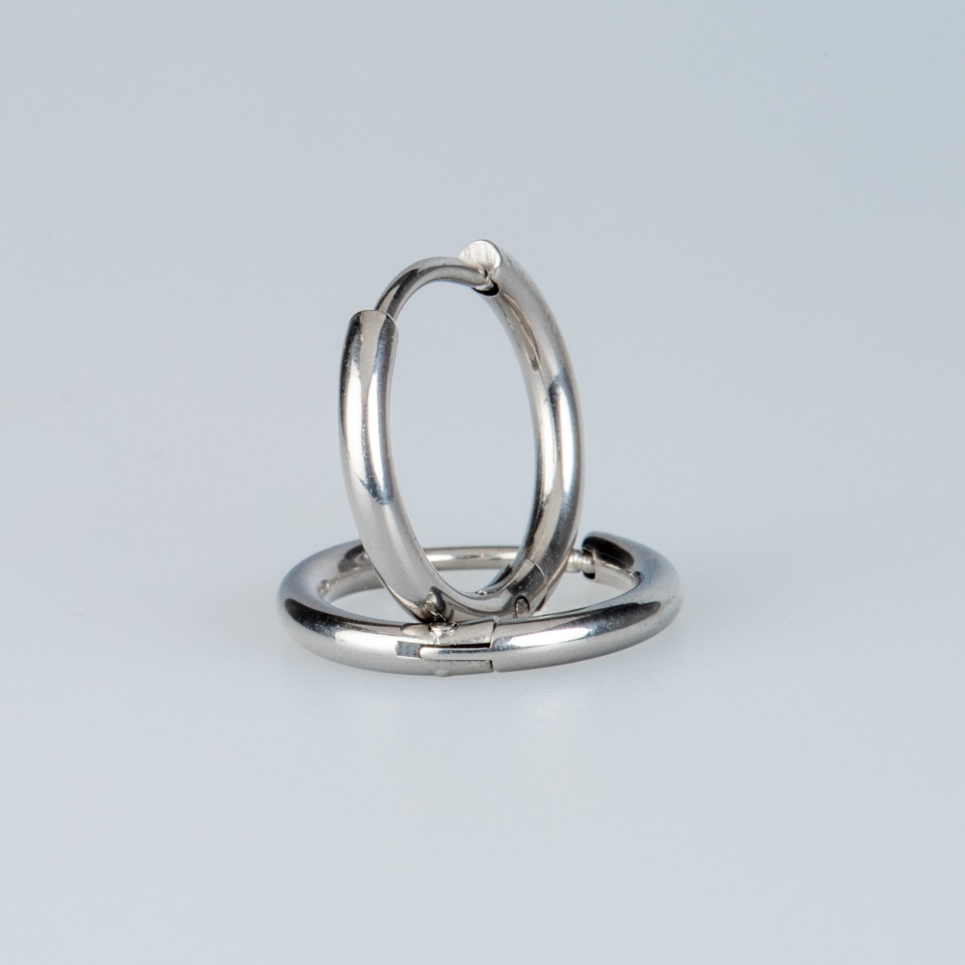 Çelik Halka Kalınlık 2mm Küpe Çift