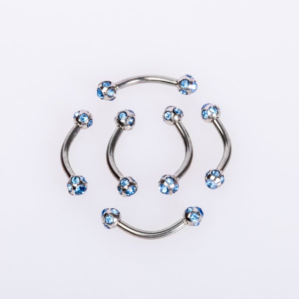Piercing Kaş 2.5mm Taşlı
