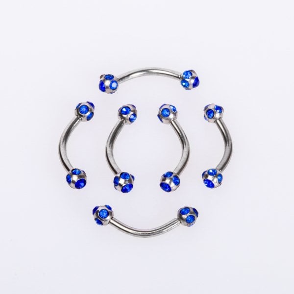 Piercing Eyebrow 2.5mm Stone