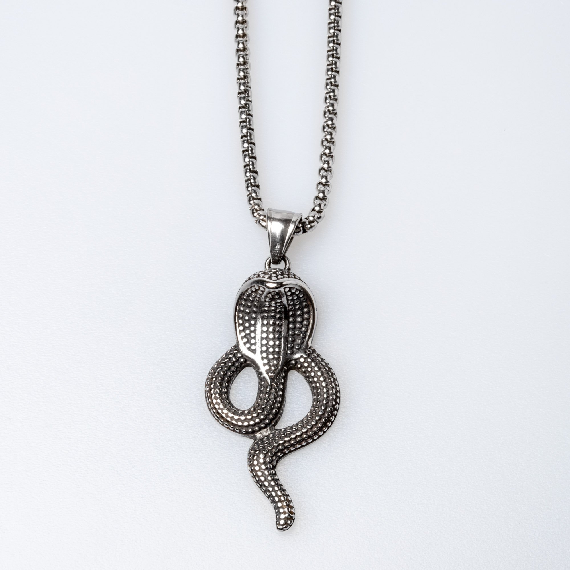 Steel Necklace Snake