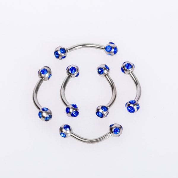 Piercing Kaş 3mm Taşlı