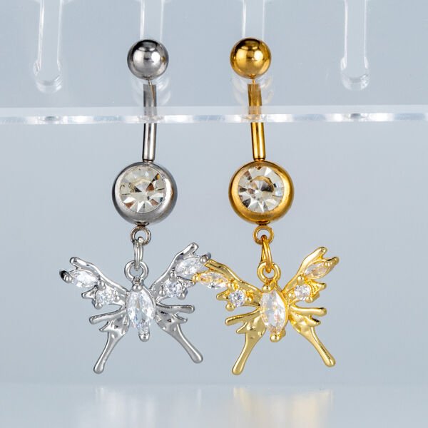 Piercing Göbek Fashion Kelebek