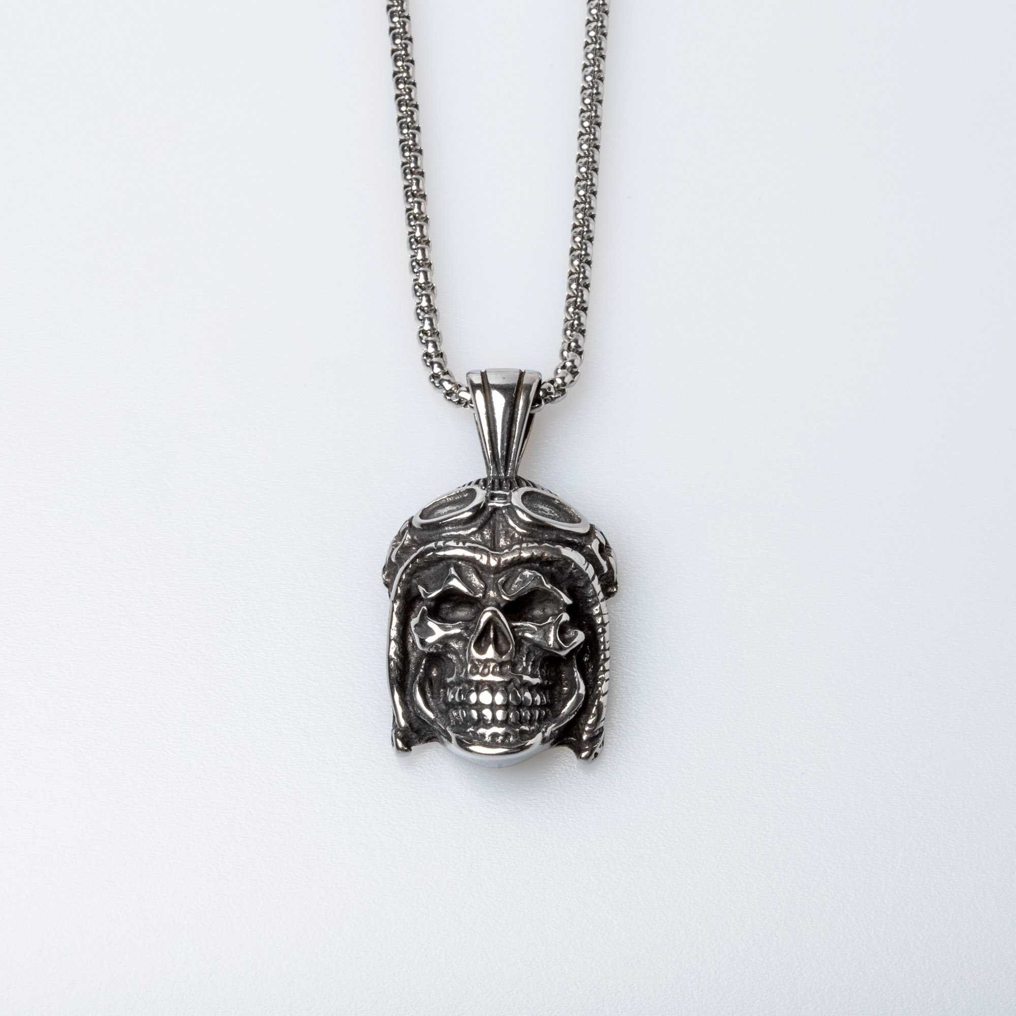 Steel Necklace Skull