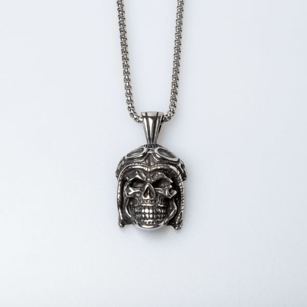 Steel Necklace Skull