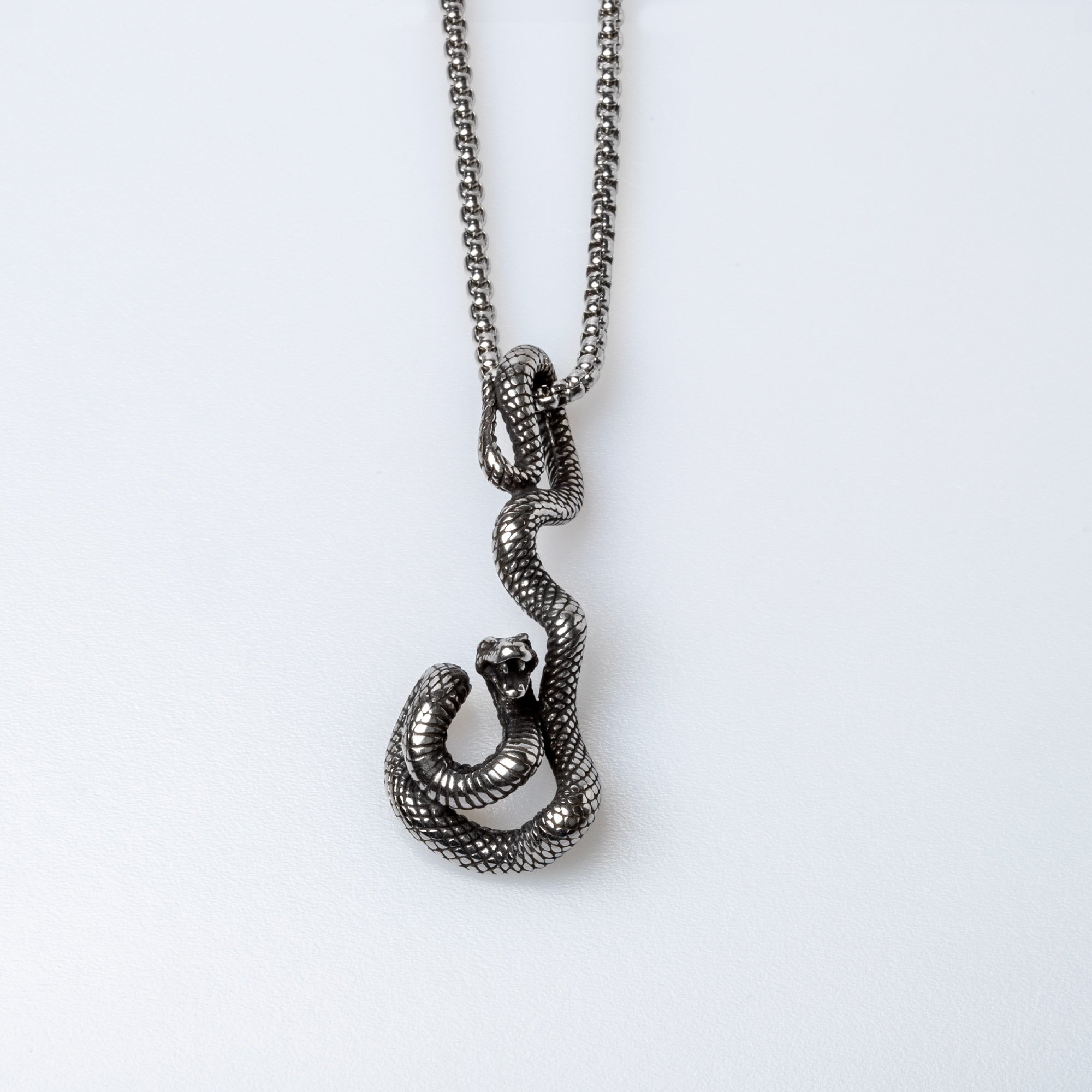 Steel Necklace Snake