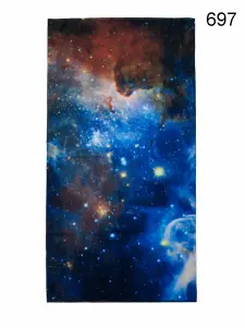 Toptan Nebula Galaksi ve Uzay Desenli Dikişsiz Boyunluk