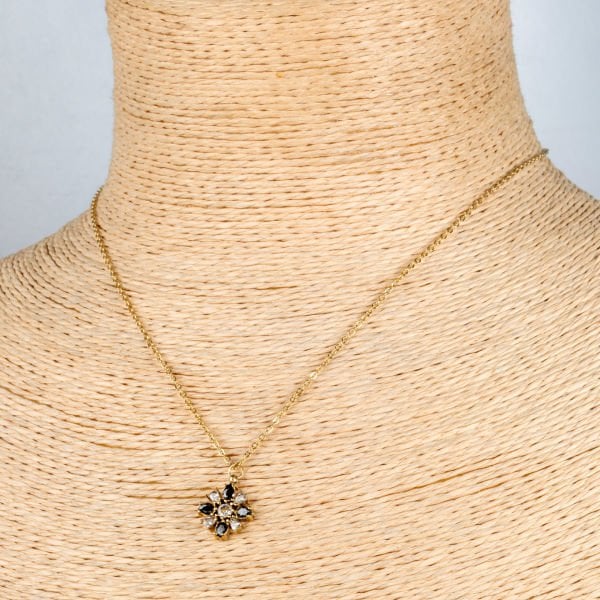 Steel Necklace Chain Flower