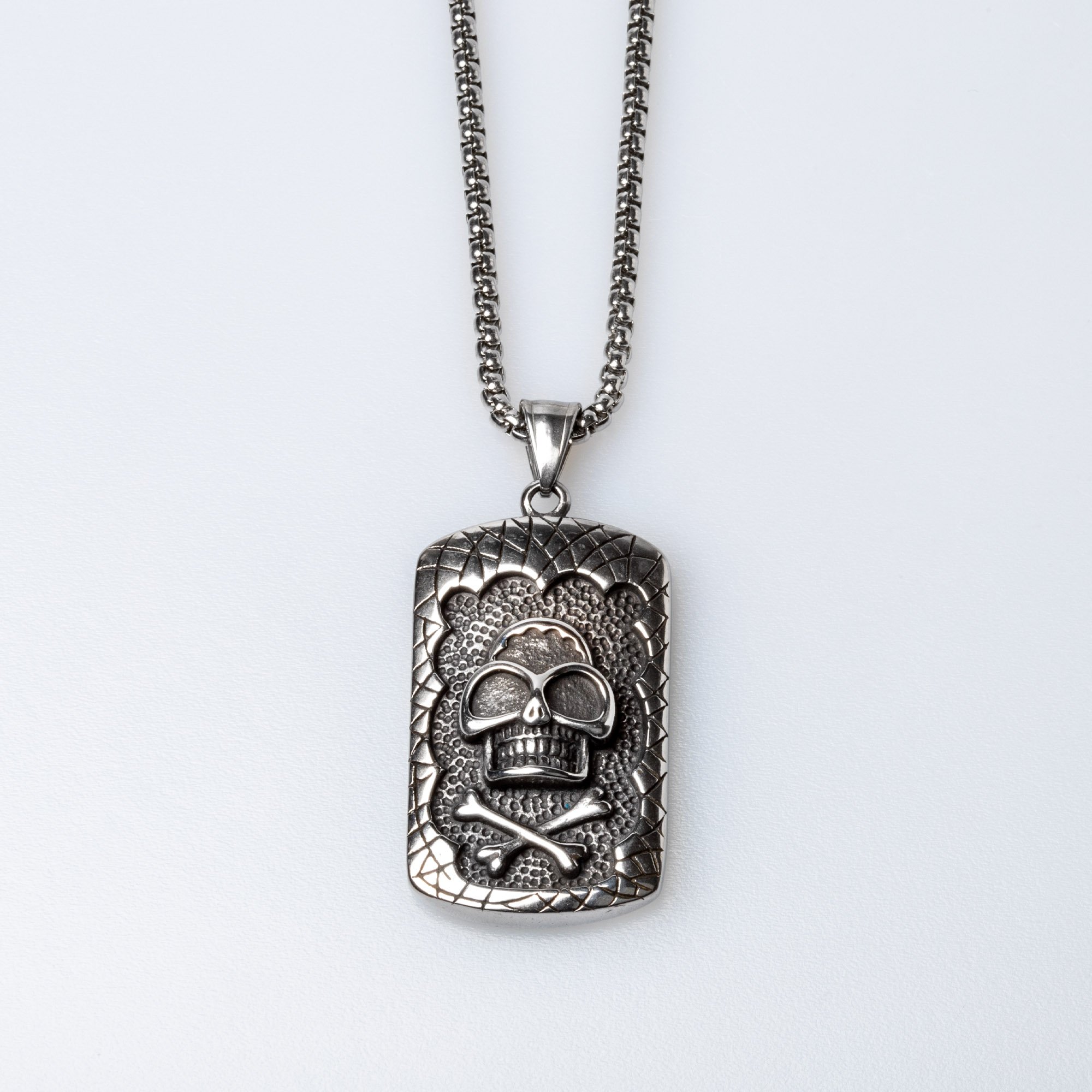 Steel Necklace Skull