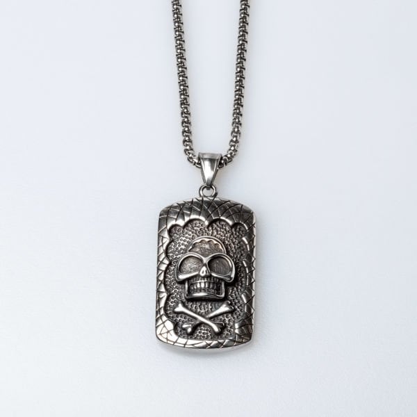 Steel Necklace Skull