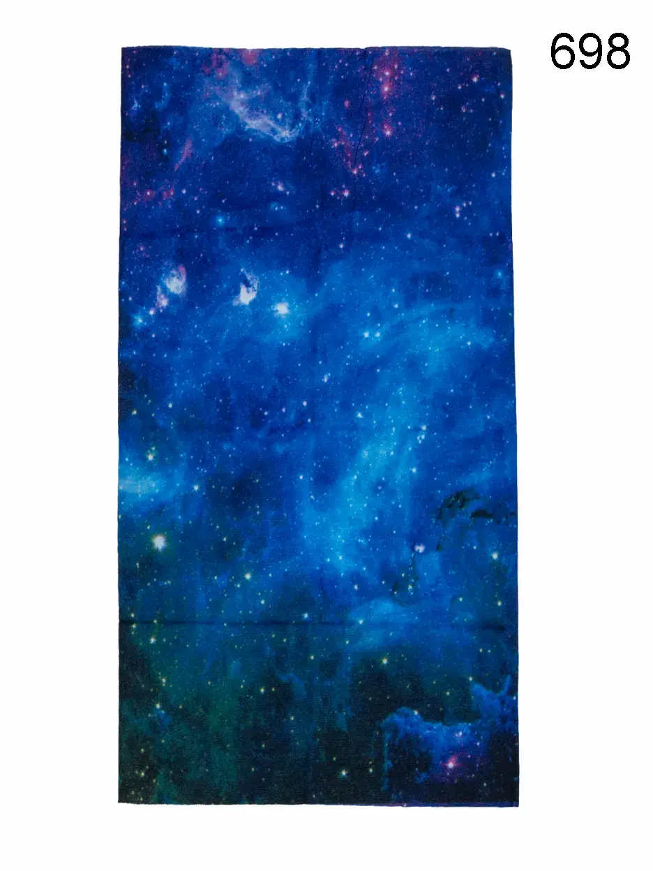 Toptan Nebula Uzay Desenli Dikişsiz Boyunluk