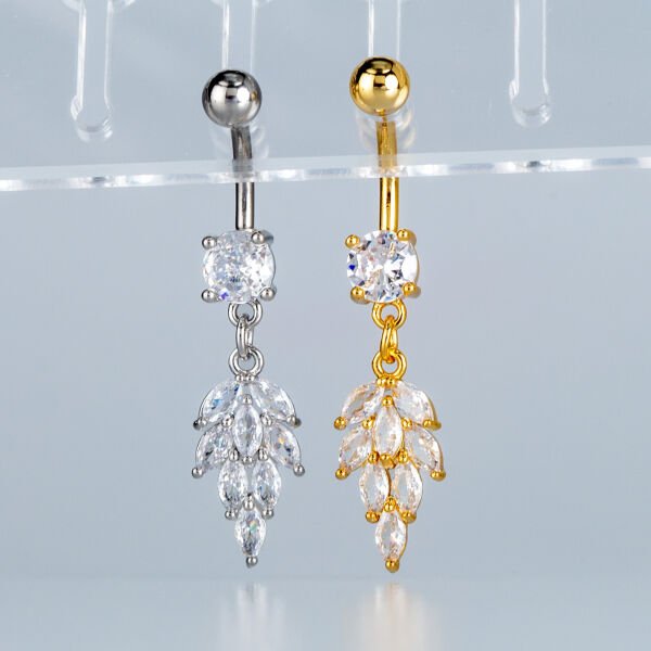Piercing Göbek Fashion Yaprak